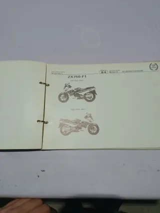 Catálogo Kawasaki ZX 750-F1 Piezas Recambio