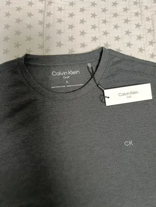 Camiseta Calvin Klein Manga Larga Gris Talla M
