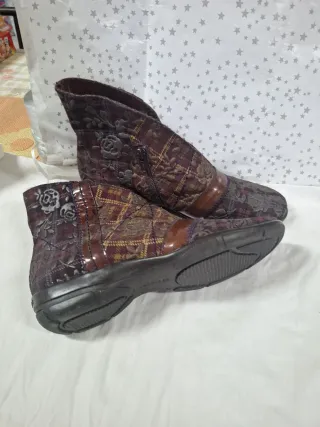 Botines Hispanitas Mujer Marrón y Morado