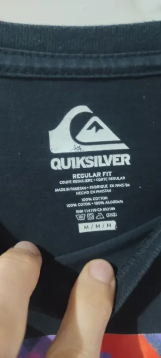 Lote 4 Camisetas DC, Quiksilver, Vans Talla M/L