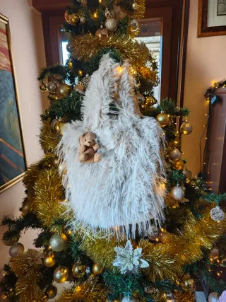 Borsa beige con orsetto