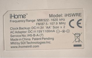 Base de sonido iHome para iPod