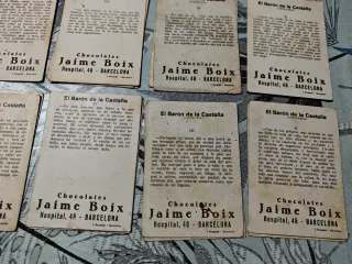 Lote 40 cromos El Barón de la Castaña - Chocolates