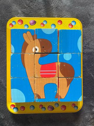 Puzzle infantil de madera con animales