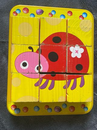 Puzzle infantil de madera con animales