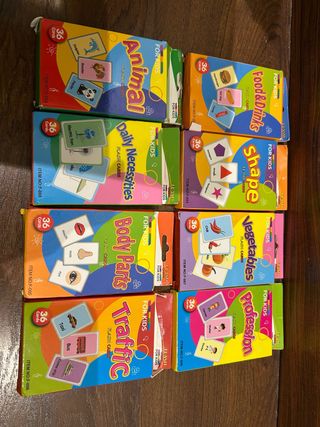 Tarjetas Flash Inglés Niños 8 Temas