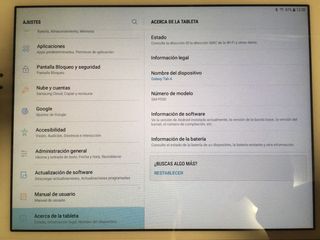 Tablet Samsung A6 P550 Blanca