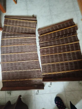 Estores de bambú y madera