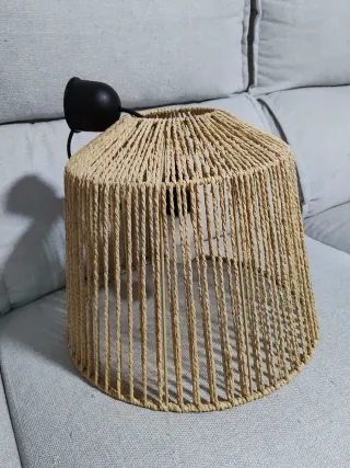 Lámpara techo colgante cuerda 40cm