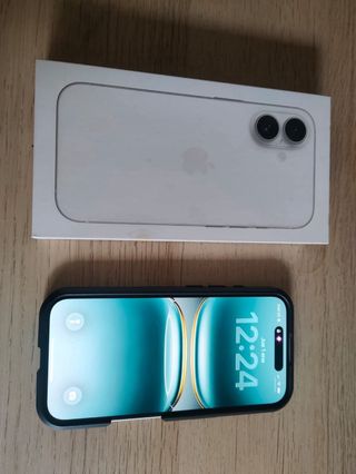 iPhone 16 128GB con cargador y cascos originales
