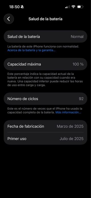 iPhone 16 128GB con cargador y cascos originales
