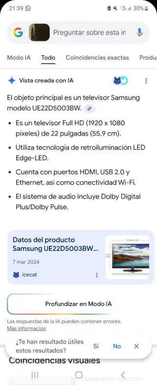 Televisor Samsung Negro