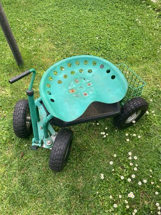 Carrello portavasi giardino Waldbeck con seduta