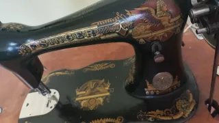 Máquina SINGER año 1885 FUNCIONANDO