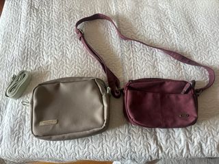 Bolso bandolera rosa/morado se venden los dos junt