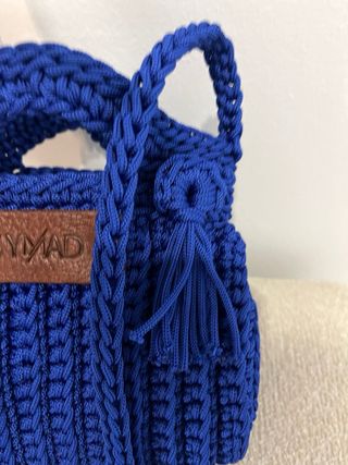 Bolso SYMAD azul tejido