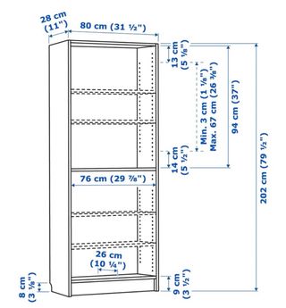 Estantería Billy con puertas Oxberg