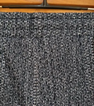 Pantalón Zara punto jaspeado azul T.L