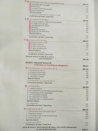 Lengua Castellana y Literatura 2⁰ Bachillerato