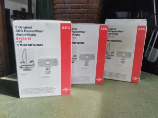 15 Bolsas de Aspiradora AEG Papel