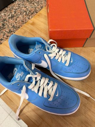 Zapatillas Nike Air Force 1 Azul y Blanco