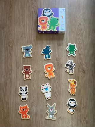 Puzzle infantil madera animales Djeco