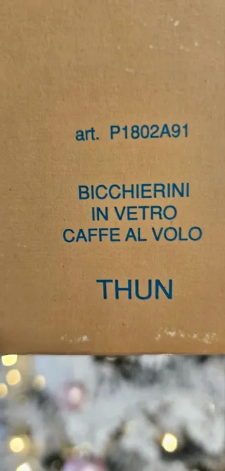 Set 6 tazzine vetro THUN