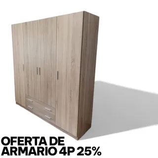 Armario blanco de madera