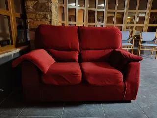 Sofá de 2 plazas rojo