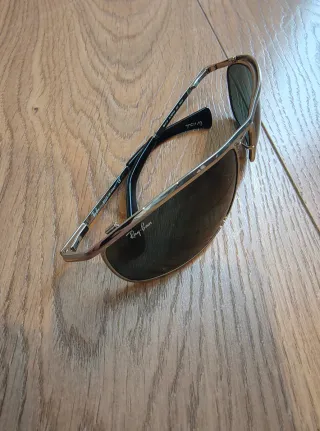 Gafas de sol Ray-Ban Olympian plateadas y negras