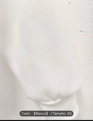 Sudadera Blanca con Capucha Talla XS Nueva