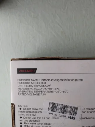 Inflador Inteligente Portátil