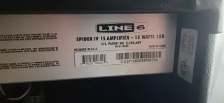 Amplificador guitarra line6 spider iv 15 + pedaler