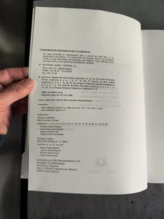 FUNDAMENTOS BIOLÓGICOS DE LA CONDUCTA