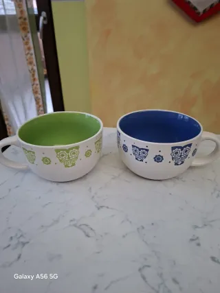 2 tazze in porcellana