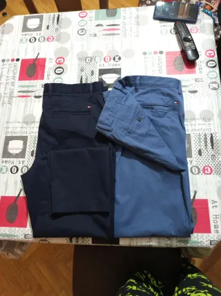 Pantalones Tommy Hilfiger Talla 44 Azul Marino