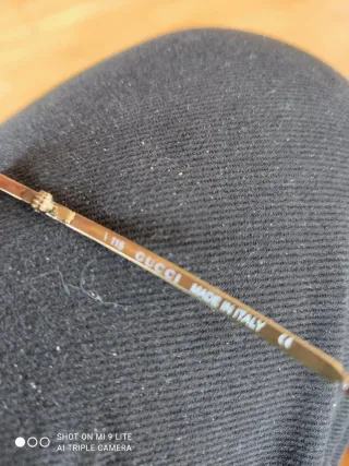 Gafas de sol Gucci marrones y doradas