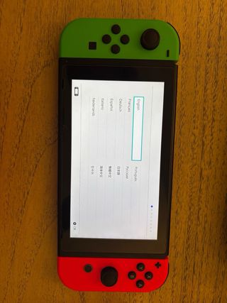 Nintendo Switch V1 Verde e Rosa