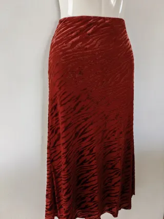 Falda larga estampado tigre