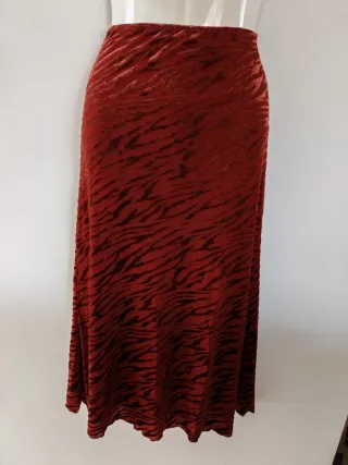Falda larga estampado tigre