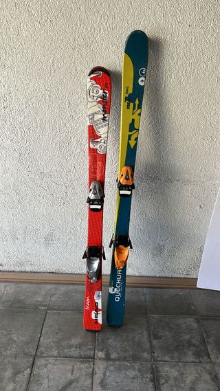 Esquís para niños. Buen estado