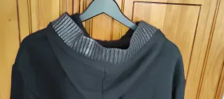 Sudadera mujer capucha negra talla única
