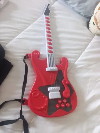 Guitarra Eléctrica Juguete Niños Roja