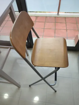 Conjunto 2 Taburetes Altos Cocina Madera y Metal