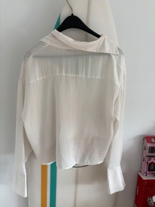 Blusa Stradivarius Blanca Talla XS