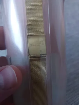 Correa Swatch Dorada Malla Metálica