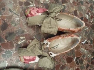 Traje de Fallera Beige y Rosa Talla 48-52