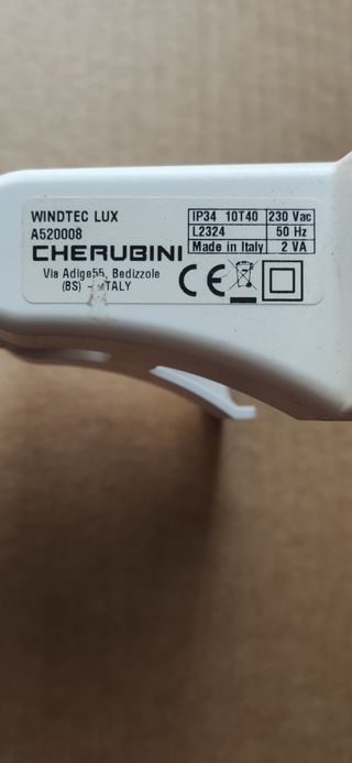 Anemometro sensor Sol Viento Cherubini WINDTEC LUX
