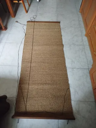 Store grande de yute marrón