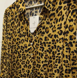 Camisa MAS FASHION estampado leopardo
